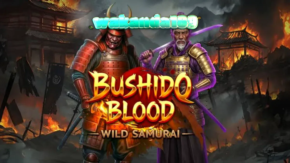 Tampilan visual slot Bushido Blood dengan tema samurai dan elemen klan tradisional.